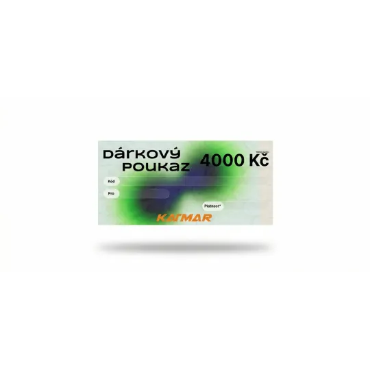 Dárkový poukaz Katmar 4000 Kč | Katmar.cz