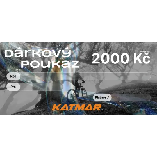 Dárkový poukaz Katmar 2000 Kč | Katmar.cz