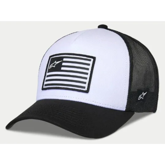 Alpinestars FLAG Snapback hat White/Black | Katmar.cz