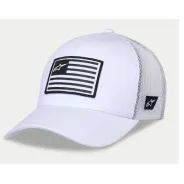 ALPINESTARS FLAG Snapback hat – trucker čepice (bílá) | Katmar.cz