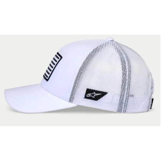 ALPINESTARS FLAG Snapback hat – trucker cap (bílá) | Katmar.cz