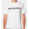 Alpinestars Linear Wordmark 2.0 CSF tričko - bílé | Katmar.cz