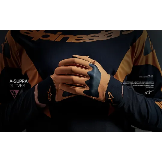 Alpinestars A-Supra – Cycling Gloves (Dark) | Katmar.cz