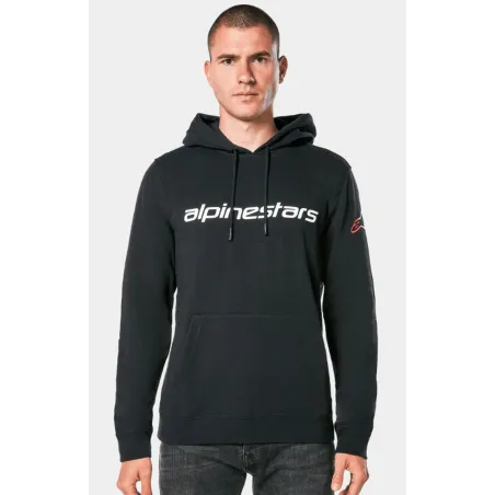 Alpinestars Linear Wordmark v3 mikina černo/bílo/červená | Katmar.cz