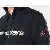 Alpinestars Linear Wordmark v3 mikina černo/bílo/červená | Katmar.cz