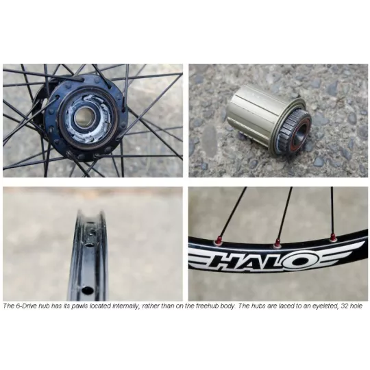 Halo Vapour 27.5" 650B zapletené kolo - zadní 135/142 mm, trail/
