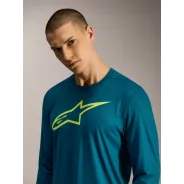 Alpinestars A-Dura Ride Jersey Blue/Green LS | Katmar.cz