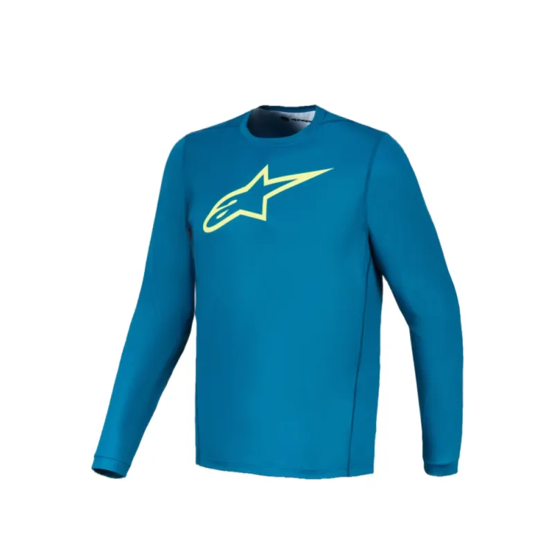 Alpinestars A-Dura Ride Jersey Blue/Green LS | Katmar.cz