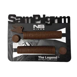 NS Bikes Sam Pilgrim Legend gripy bez příruby Brown hnědá | Katmar.cz