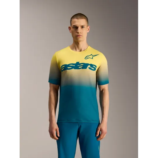 Alpinestars A-Dura Astars 2.0 Jersey Blue/Green/Yellow Fluo | Katmar.cz