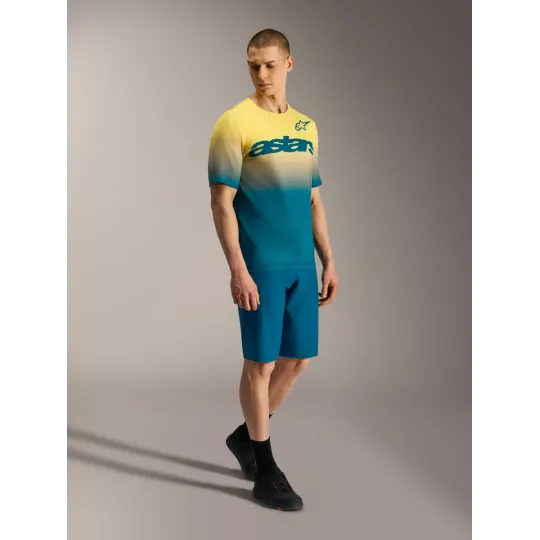Alpinestars A-Dura Astars 2.0 Blue/Green/Yellow Fluo – MTB dres | Katmar.cz
