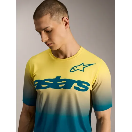 Alpinestars A-Dura Astars 2.0 Jersey Blue/Green/Yellow Fluo | Katmar.cz