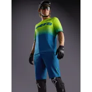 Alpinestars A-Dura Ride Blue/Green – MTB kraťasy | Katmar.cz
