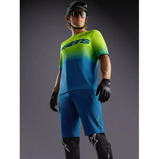 Alpinestars A-Dura Ride Blue/Green – MTB Shorts | Katmar.cz