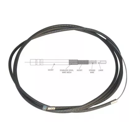Gusset XL linear cable smoke