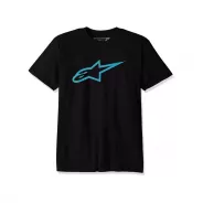 Alpinestars tričko Ageless Classic černé - Black/Turquise | Katmar.cz