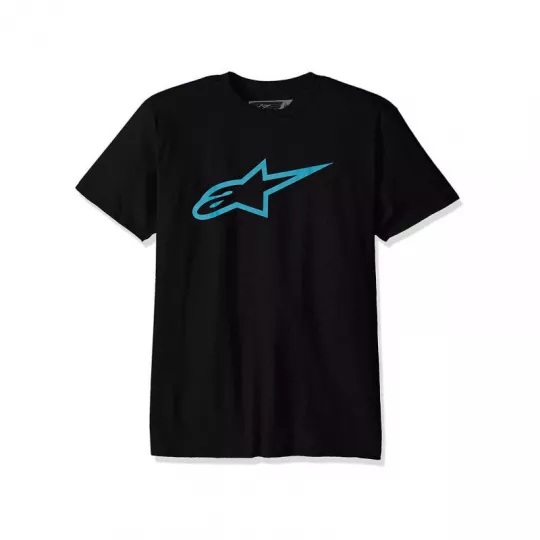 Alpinestars tričko Ageless Classic černé - Black/Turquise | Katmar.cz