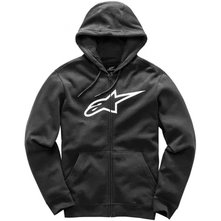 Alpinestars Ageless II Fleece mikina černá s kapucí a zipem | Katmar.cz