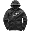 Alpinestars Ageless II Fleece mikina černá s kapucí a zipem | Katmar.cz