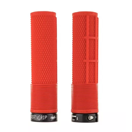 DMR Brendog DeathGrip NON FLANGE gripy Červené (Thin, Soft)