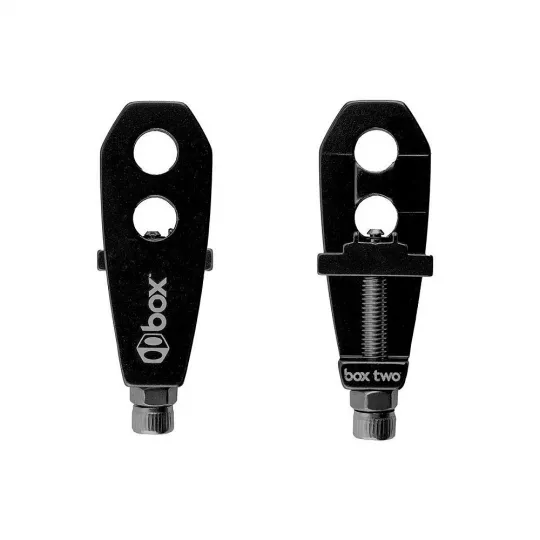 Box Two Chain Tensioners 10 mm x 2 axle holes Black