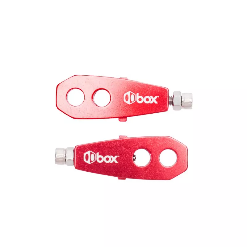 Box Two Chain Tensioners 10 mm x 2 axle holes red