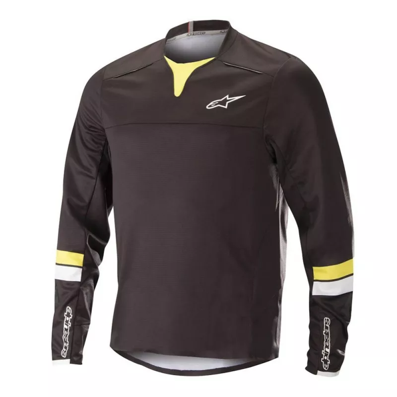 Alpinestars Drop PRO L/S Jersey Black Acid Yellow | Katmar.cz