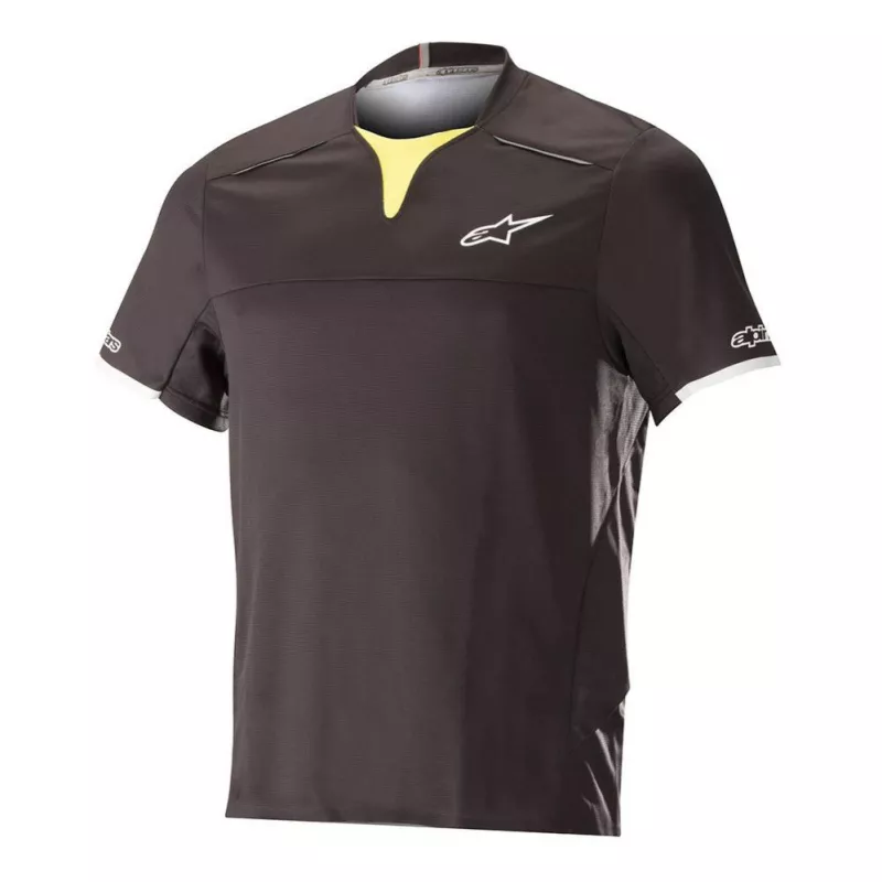 Alpinestars Drop PRO S/S Jersey dres Black Acid Yellow | Katmar.cz