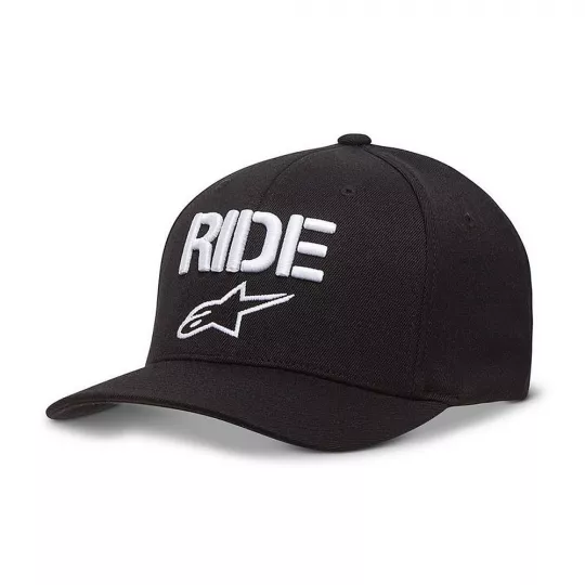 Alpinestars Ride Curve hat Flexfit kšiltovka Black černá | Katmar.cz