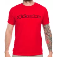 Alpinestars WORDMARK Red – T-Shirt | Katmar.cz