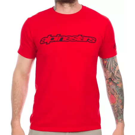 Alpinestars WORDMARK Red – T-Shirt | Katmar.cz