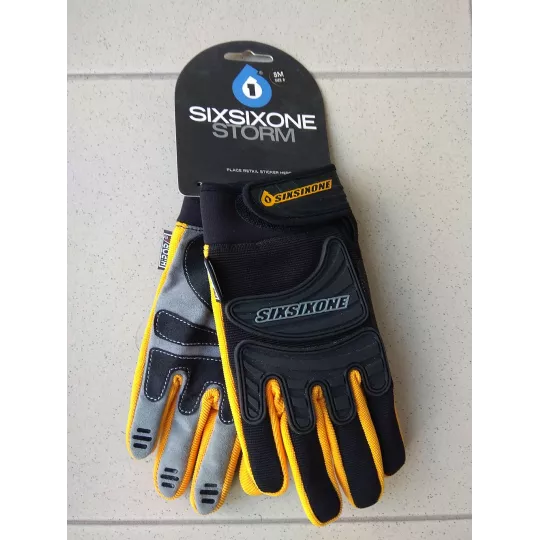 661 Storm rukavice SixSixOne zateplené Black/Yellow | Katmar.cz