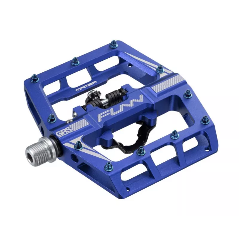 Funn Mamba Single side – Bike Pedals (modré) | Katmar.cz