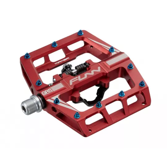 Funn Mamba Single side – Bike Pedals (červené) | Katmar.cz