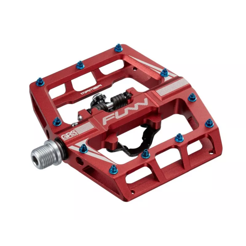 Funn Mamba Single side – Bike Pedals (červené) | Katmar.cz