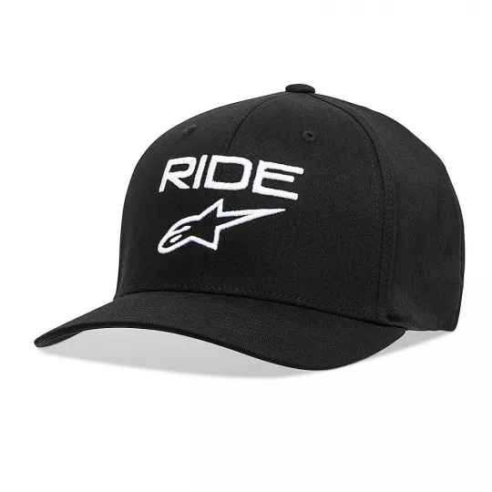 Alpinestars Ride 2.0 Curve hat Flexfit kšiltovka Black/White | Katmar.cz