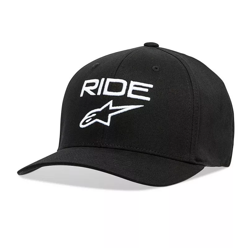Alpinestars Ride 2.0 Curve hat Flexfit kšiltovka Black/White | Katmar.cz