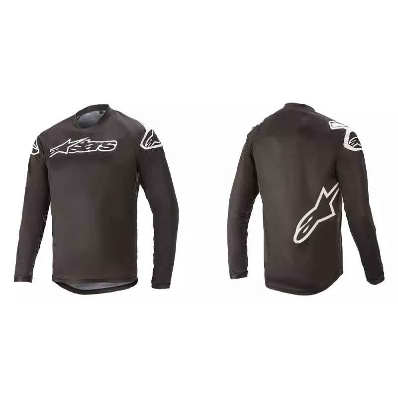 Alpinestars Racer V2 L/S Jersey dres - Black/White | Katmar.cz