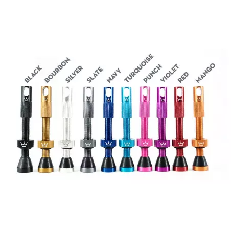 Peaty's Tubeless Valves 60 mm Bourbon - bezdušové ventilky | Katmar.cz
