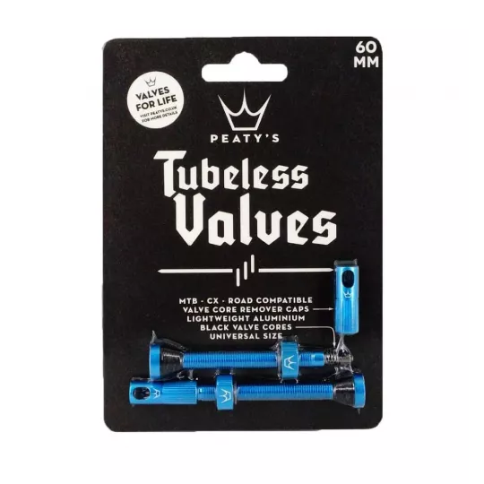 Peaty's Tubeless Valves 60 mm Silver