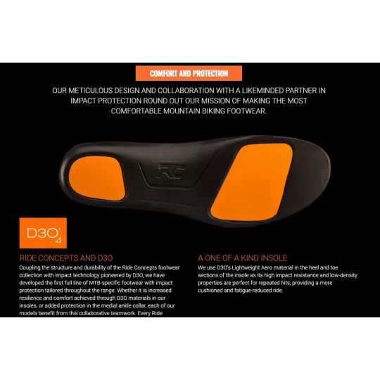 Ride Concepts Livewire Eur 44 / US 10.5 Charcoal/Orange