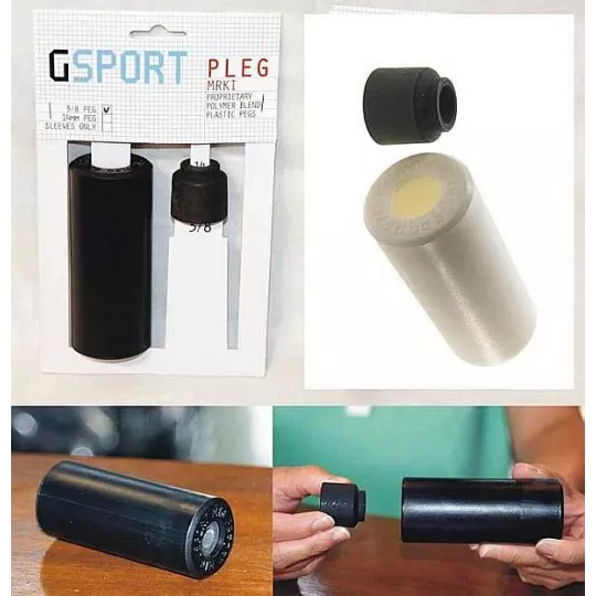 Gsport PLEG stupačka plastová 3/8 - peg - bílá | Katmar.cz