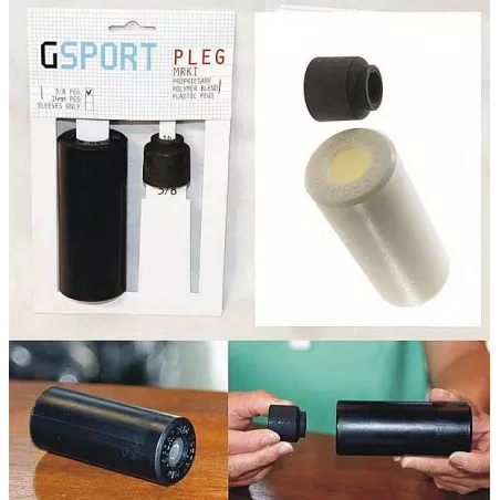 Gsport PLEG stupačka plastová 3/8 - peg - bílá | Katmar.cz