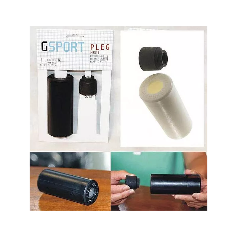 Gsport PLEG stupačka plastová 3/8 - peg - bílá | Katmar.cz