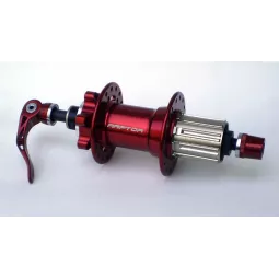Raptor Bomber MTB-QR, 32 děr, červený zadní náboj s osu 10 mm