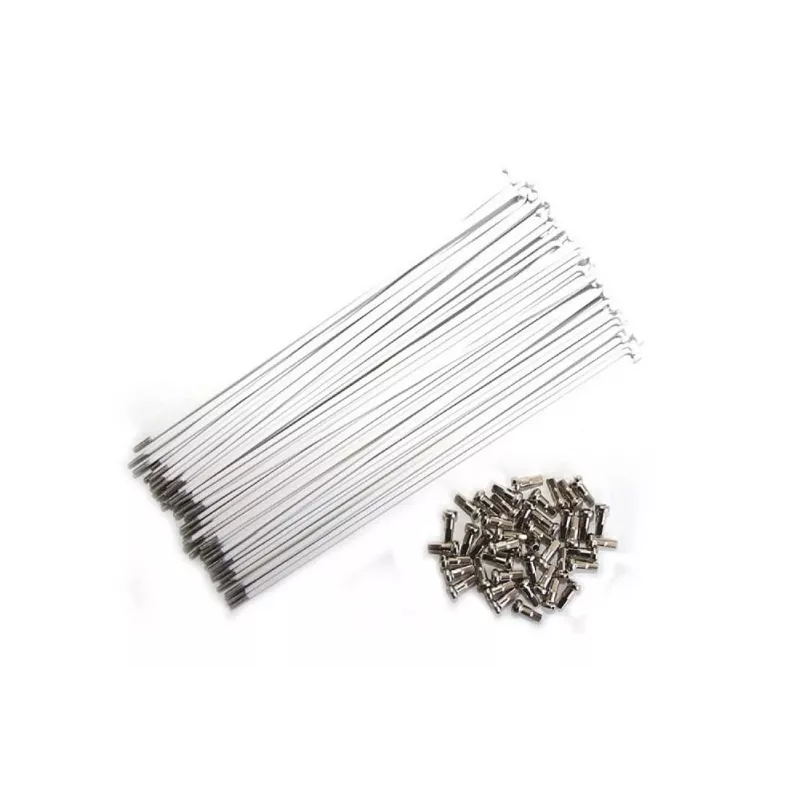 Odyssey spokes stainless including nipples - 186 mm white