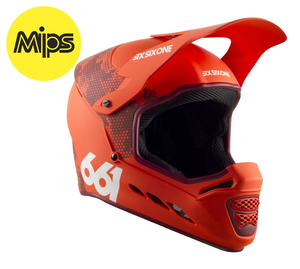 661 Reset helmet MIPS Digi Orange - (sixsixone) MIPS