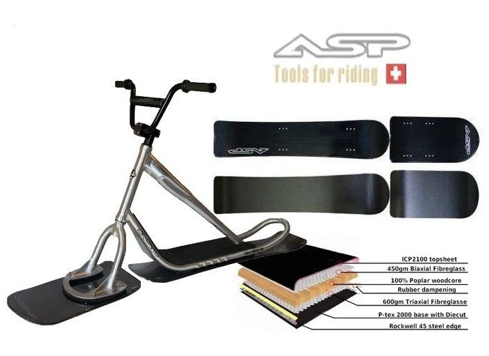 ASP Swiss Snowscoot - komplet Alu/CAP