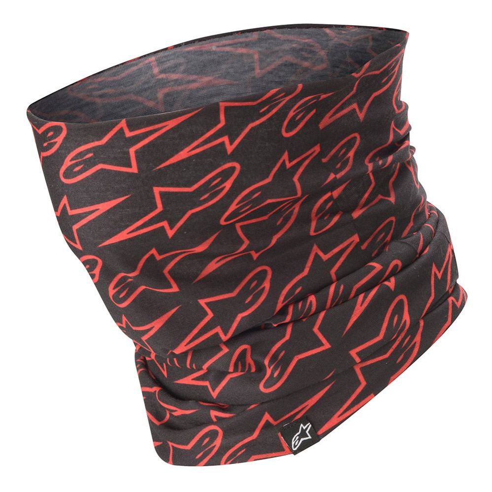 Alpinestars Neck Tube Black RED - lehký nákrčník