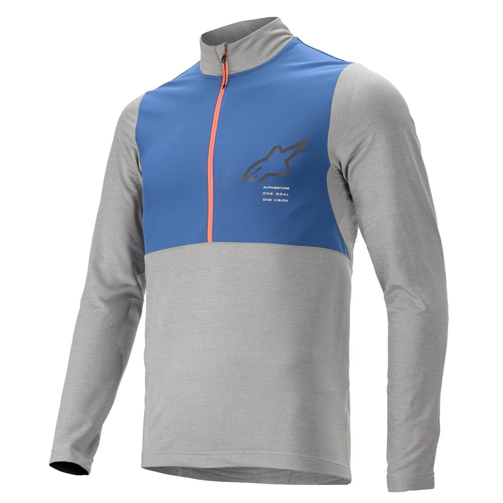 Alpinestars Nevada LS Jersey - Melange Gray Mid Blue